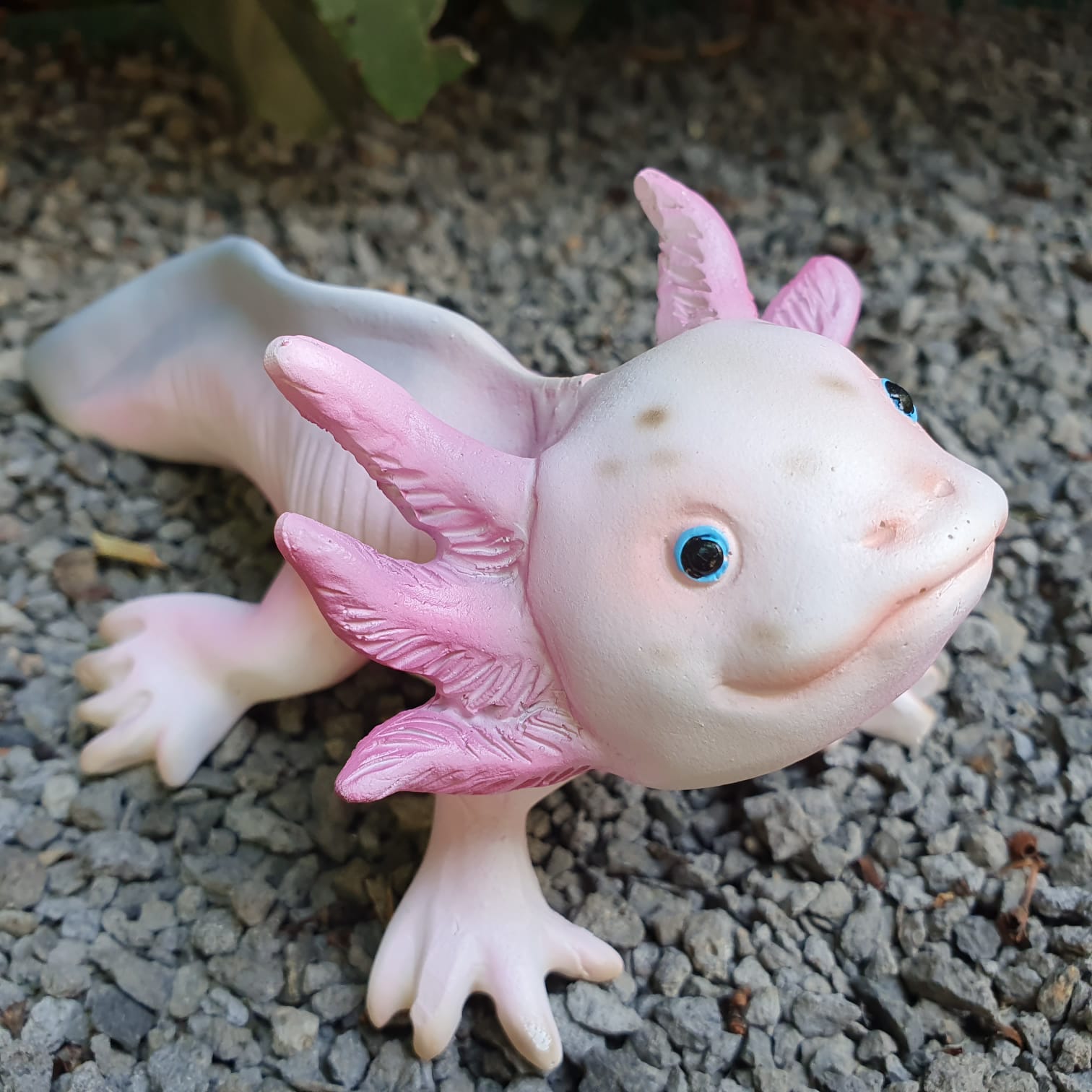 Gartenfigur Axolotl Figur 15 cm