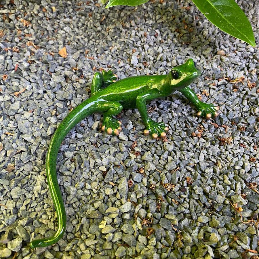 Gartenfigur Salamander Figur 17 cm lang