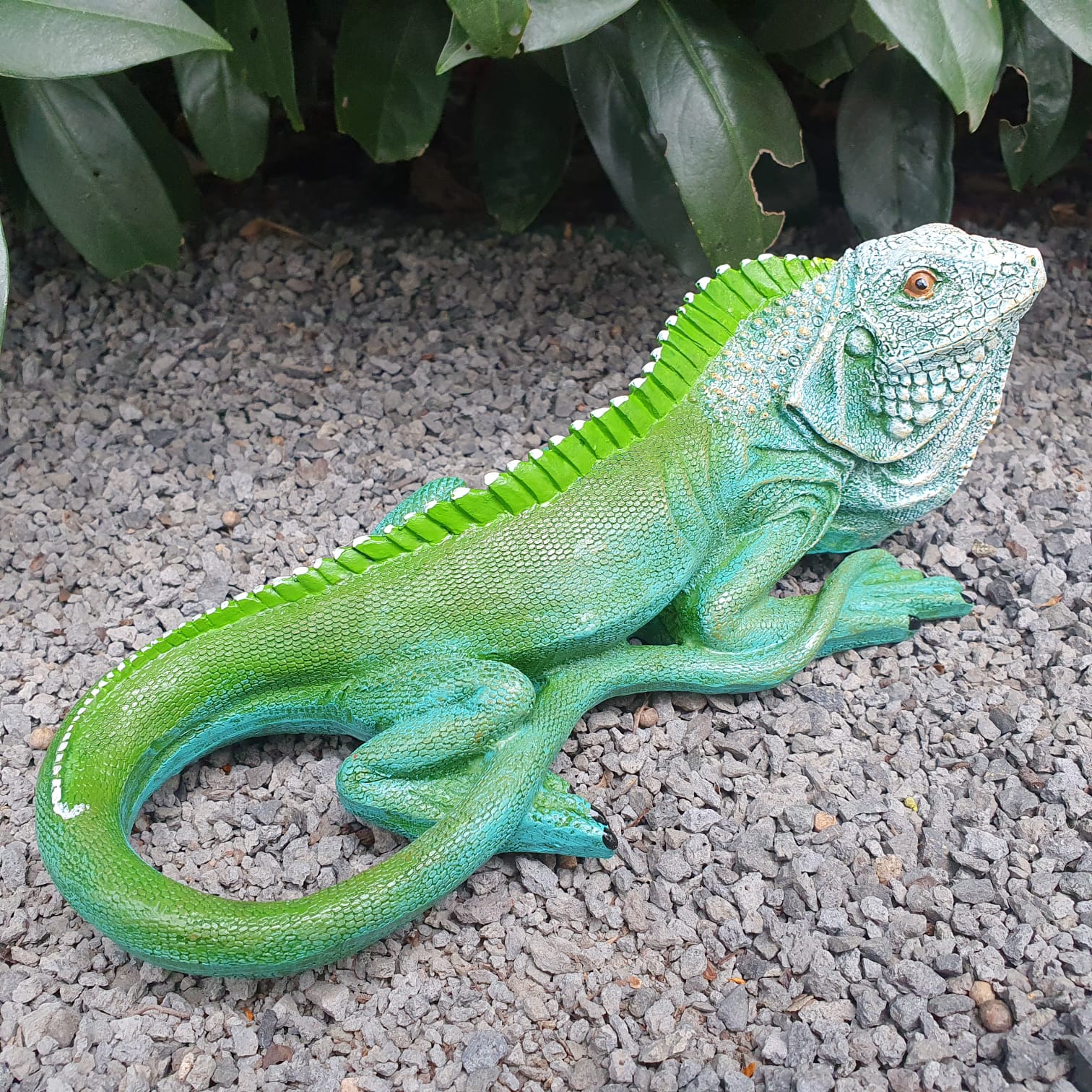 Gartenfigur Leguan Figur 20 cm