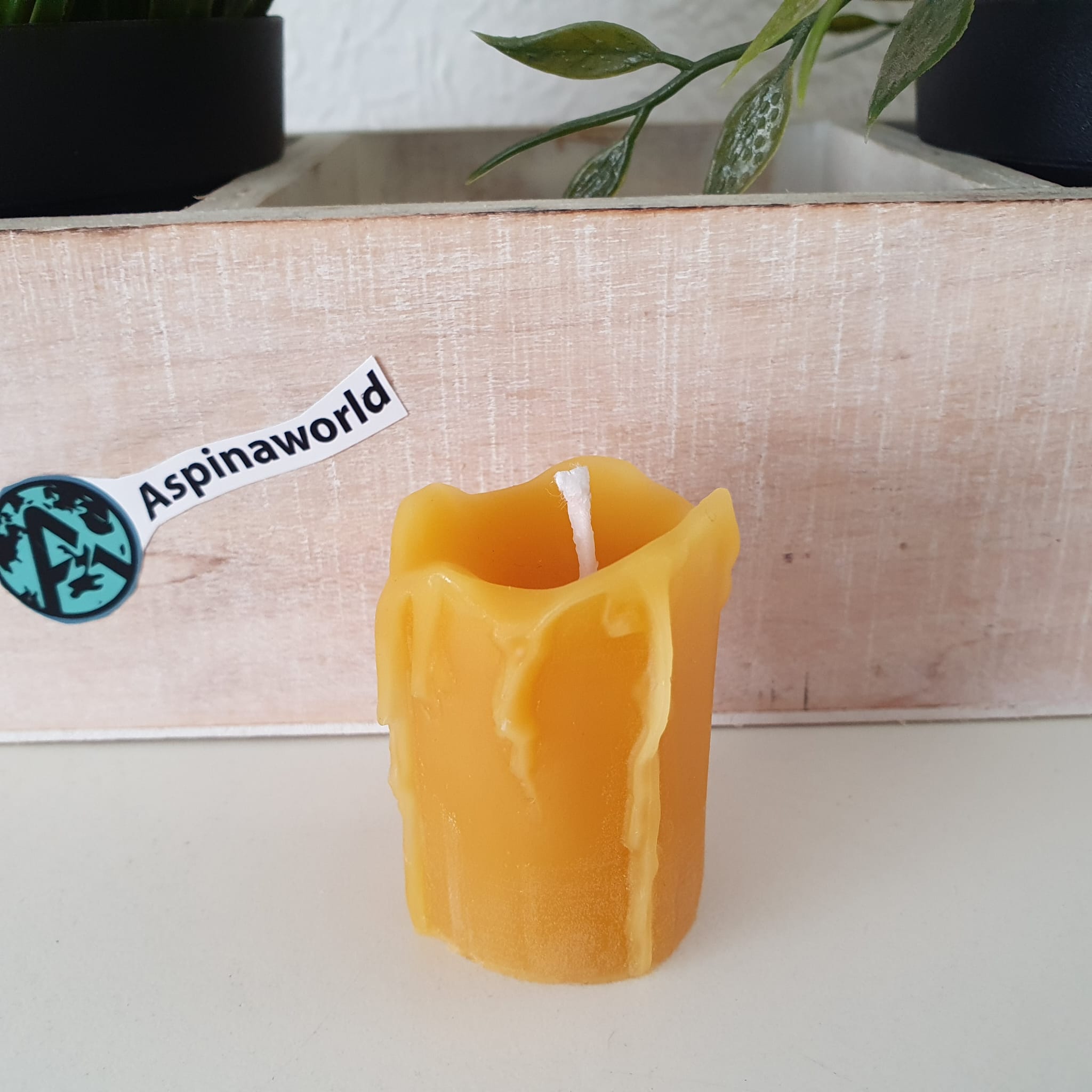 Bienenwachskerze Schmelzende Kerze 4 cm
