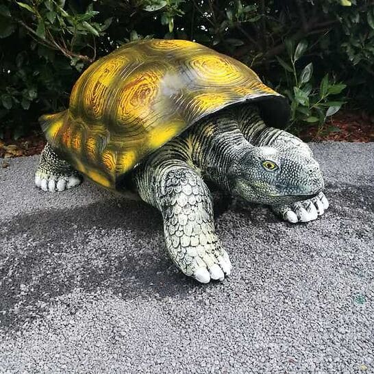 Gartenfigur große Schildkröten Figur 90 cm lang