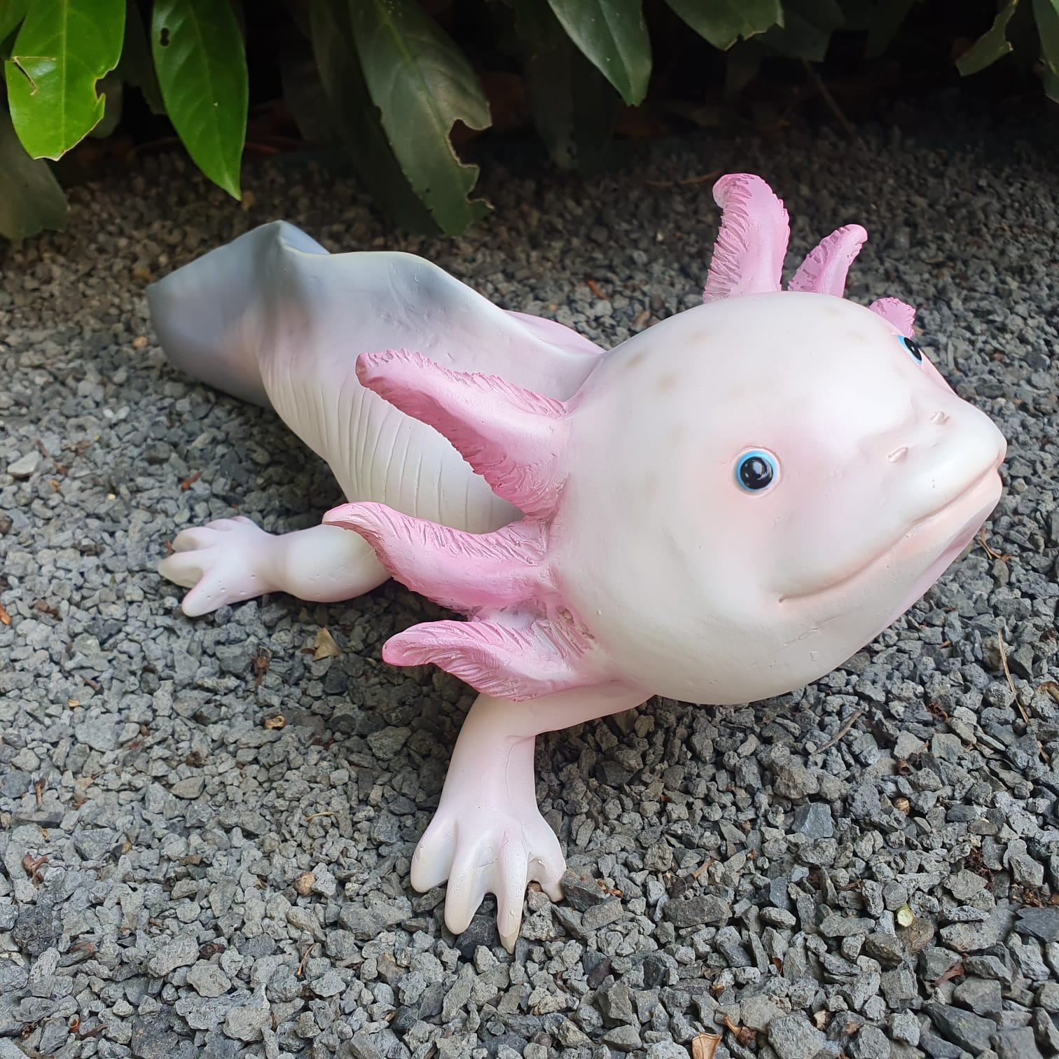 Gartenfigur Axolotl Figur 28 cm lang
