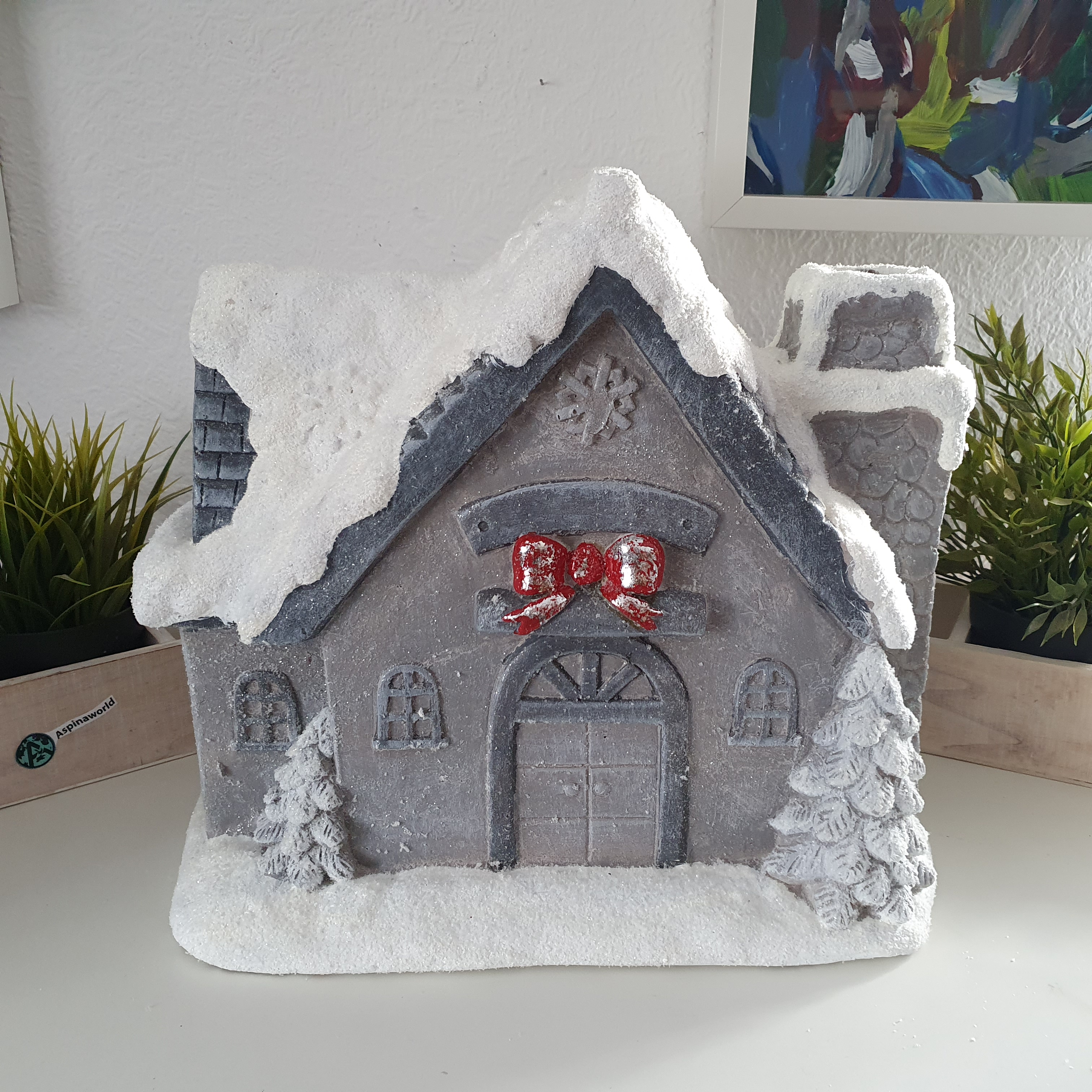 Weihnachtliches Haus 33 cm