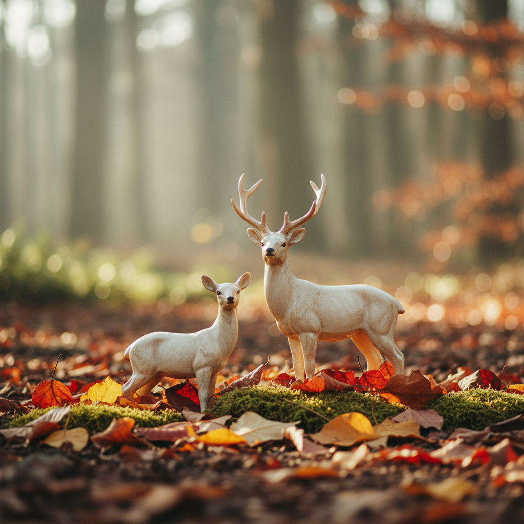 Rehe und Hirsche
