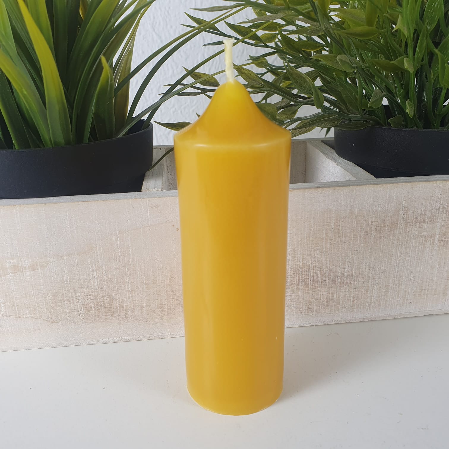 Bienenwachskerze Stumpenkerze 12 cm