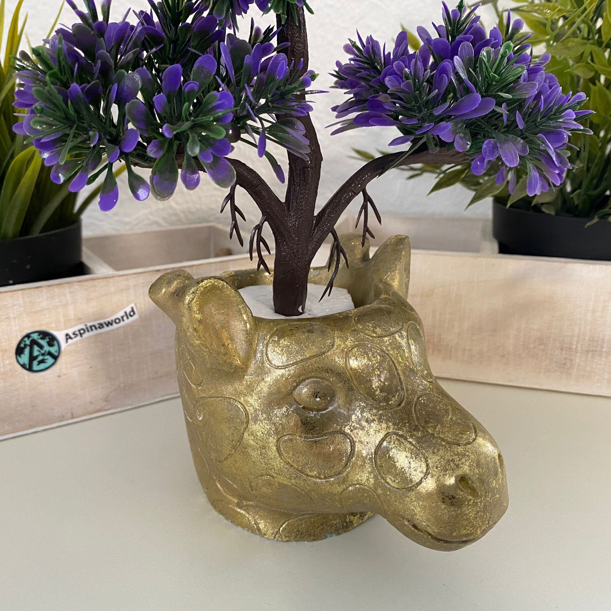Giraffen Figur Blumentopf Übertopf 10 cm