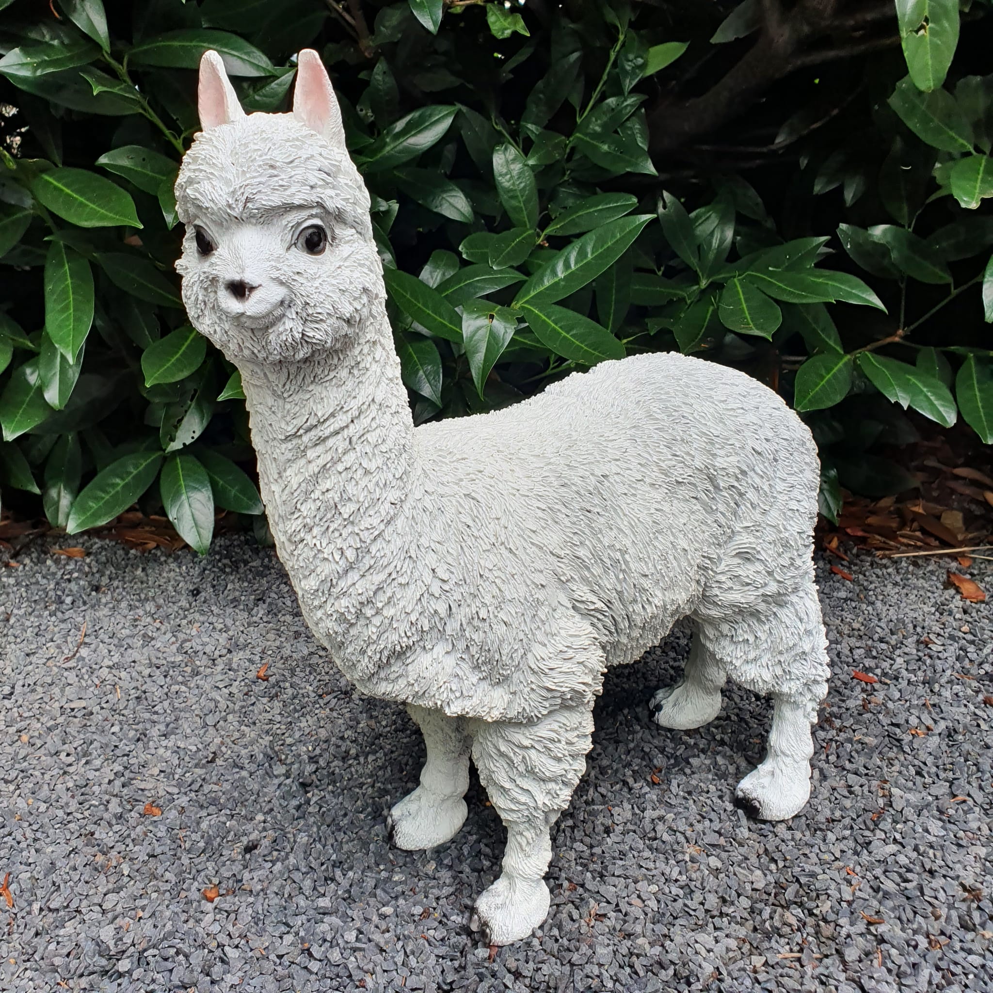 Gartenfigur Alpaka Figur 45 cm