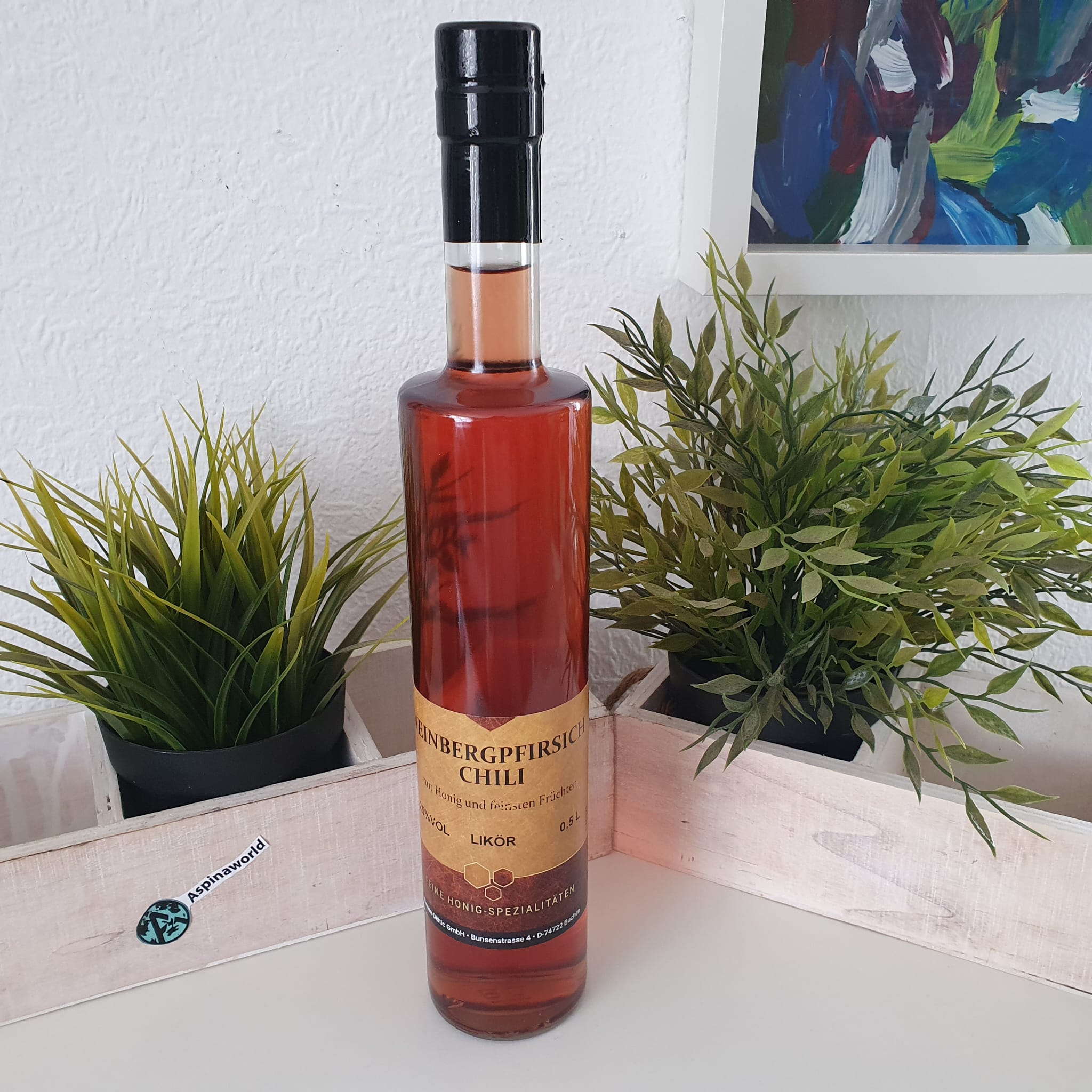 Weinbergpfirsich Chili Likör 0,5 Liter 25%