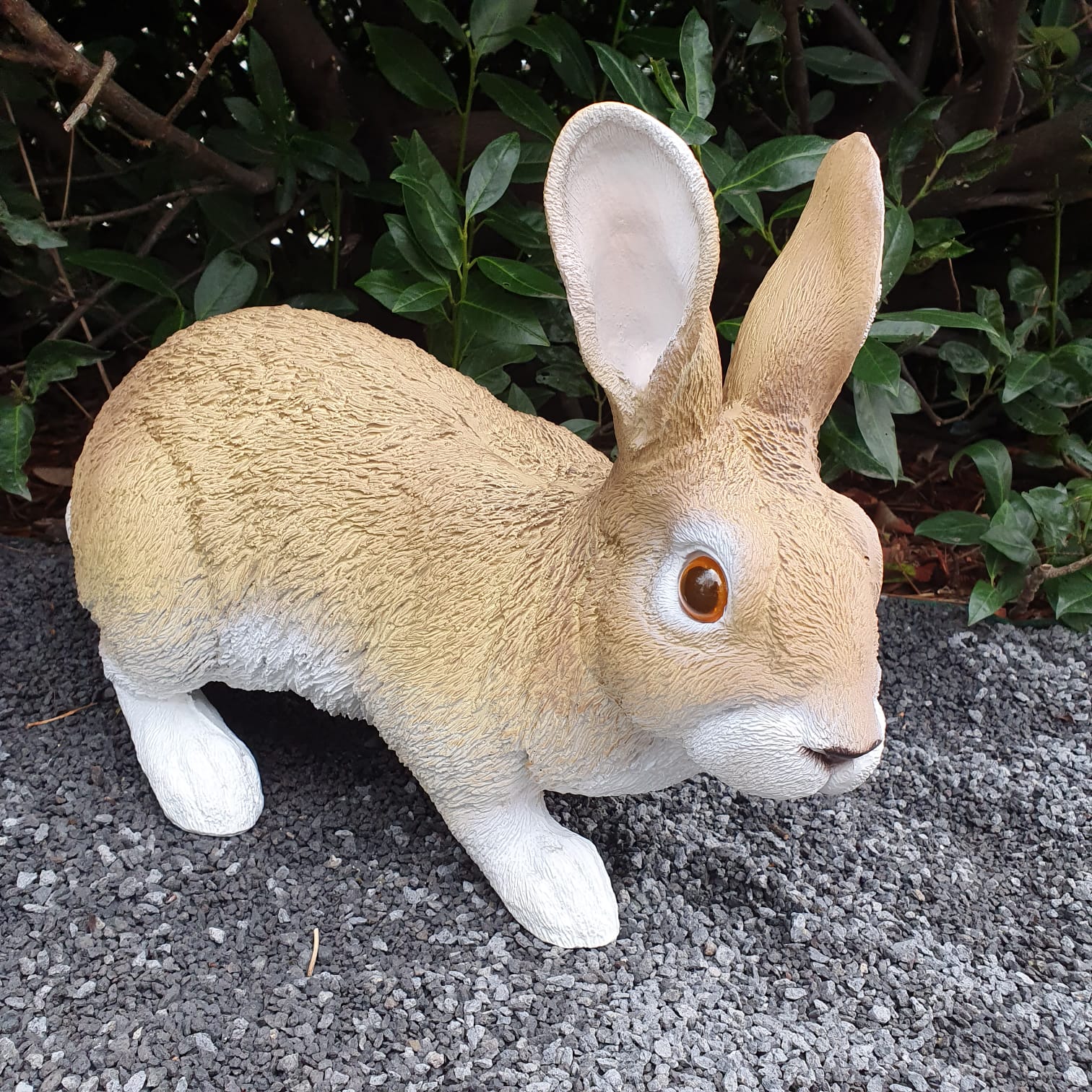 Gartenfigur Hasen Figur 35 cm