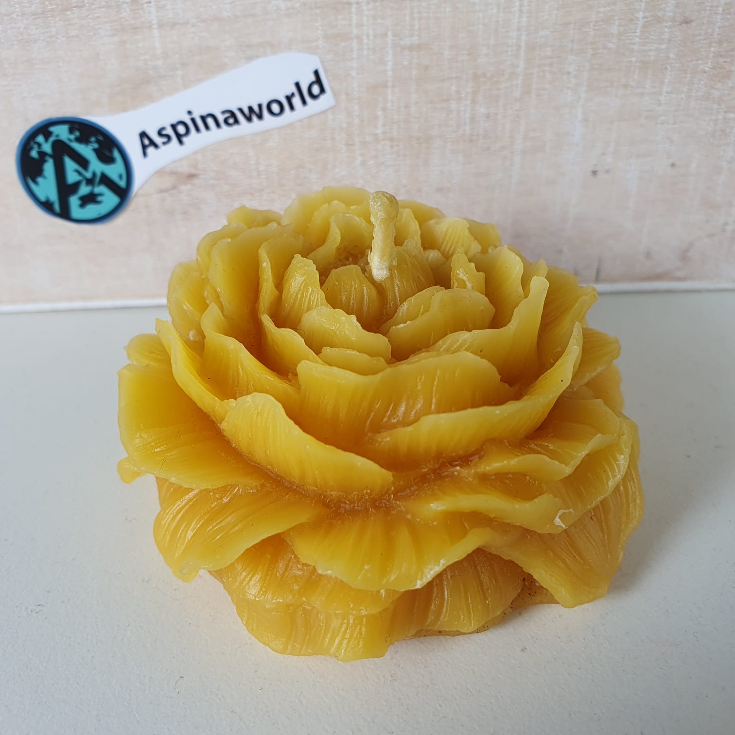 Bienenwachskerze Rosen Kerze 3,5 cm