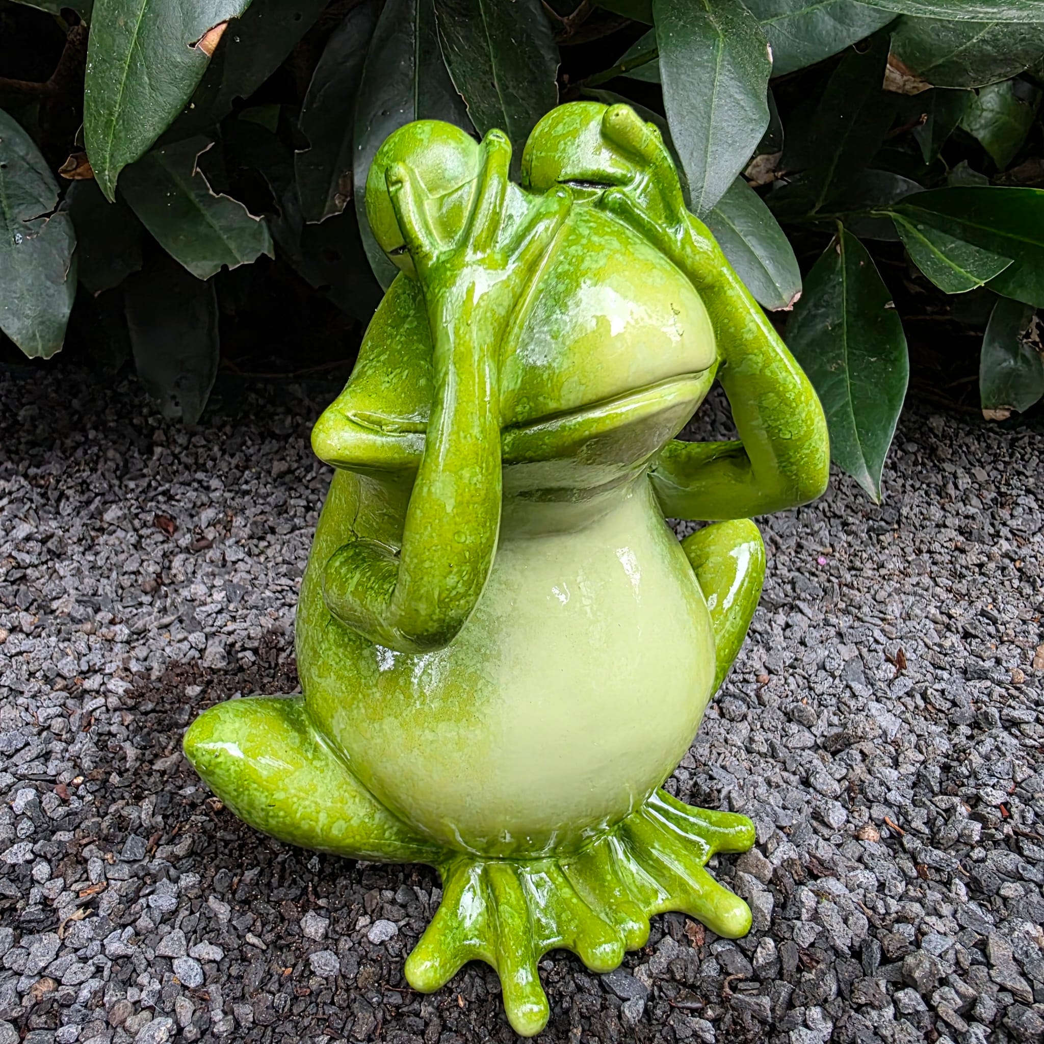 Gartenfigur Frosch Figur nicht sehen 15 cm