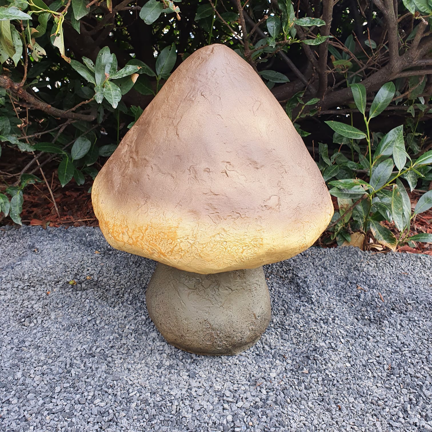 Gartenfigur Steinpilz Figur 17 cm