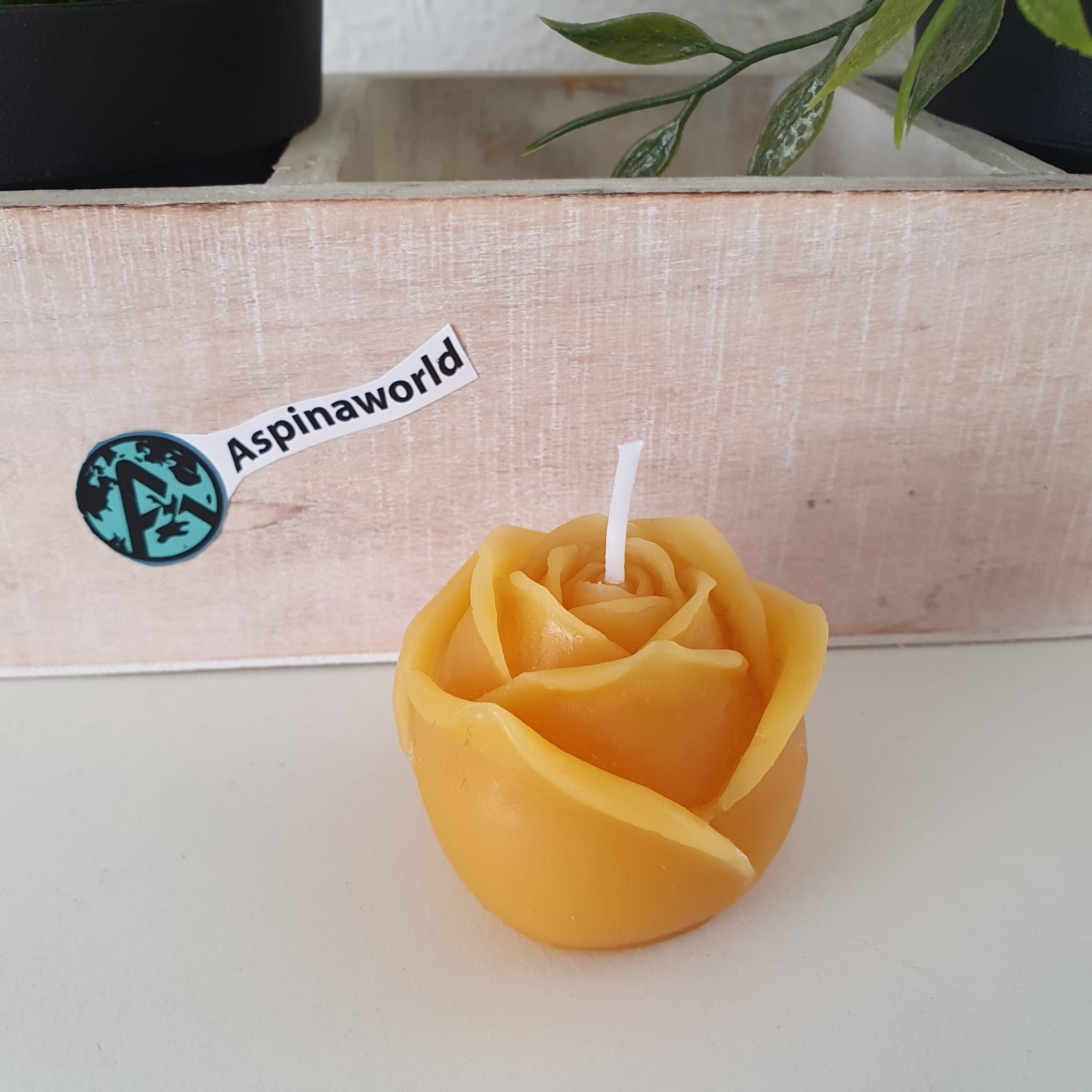 Rosenkerze 4 cm 100% Bienenwachs Kerze