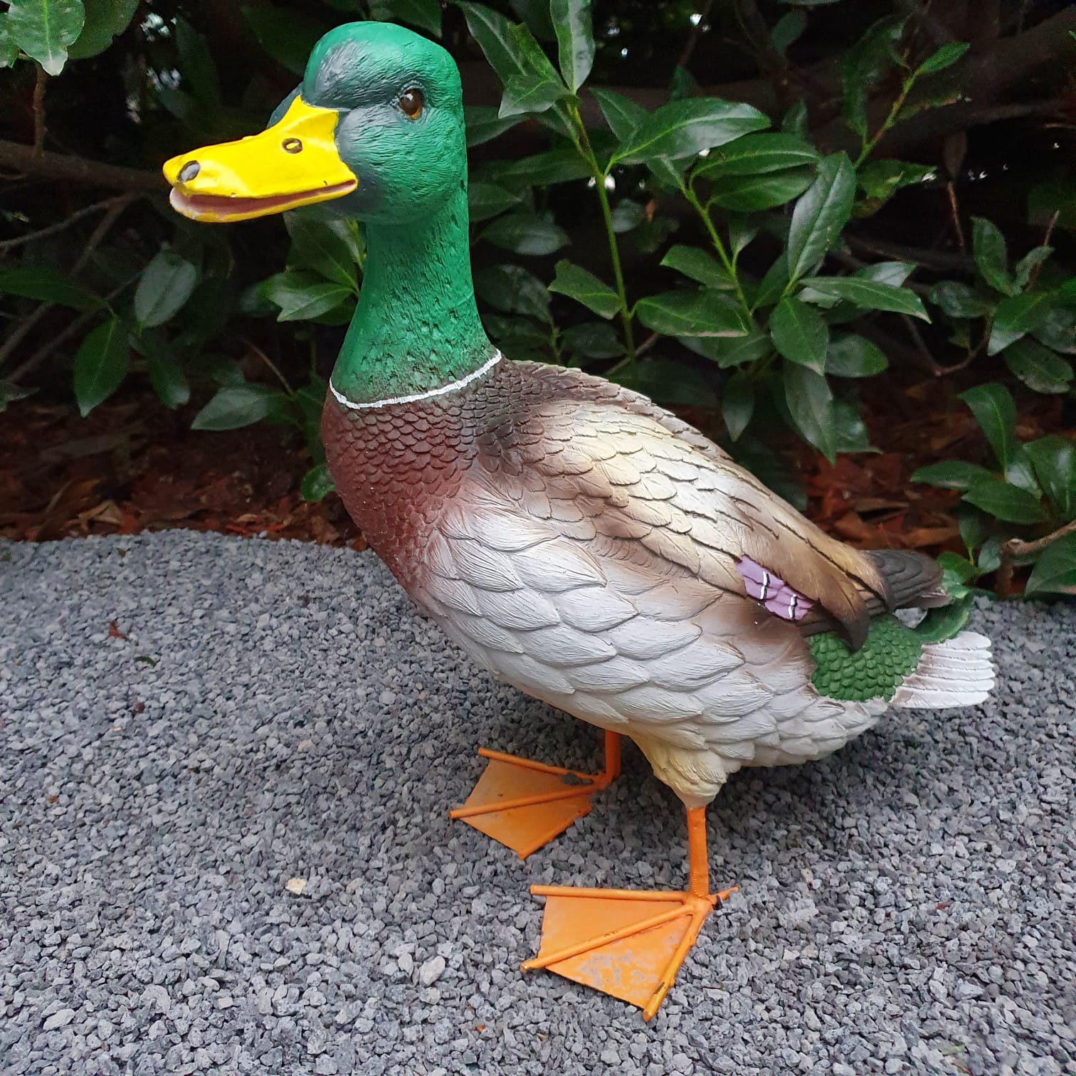 Erpel Gartenfigur Enten Figur 40 cm