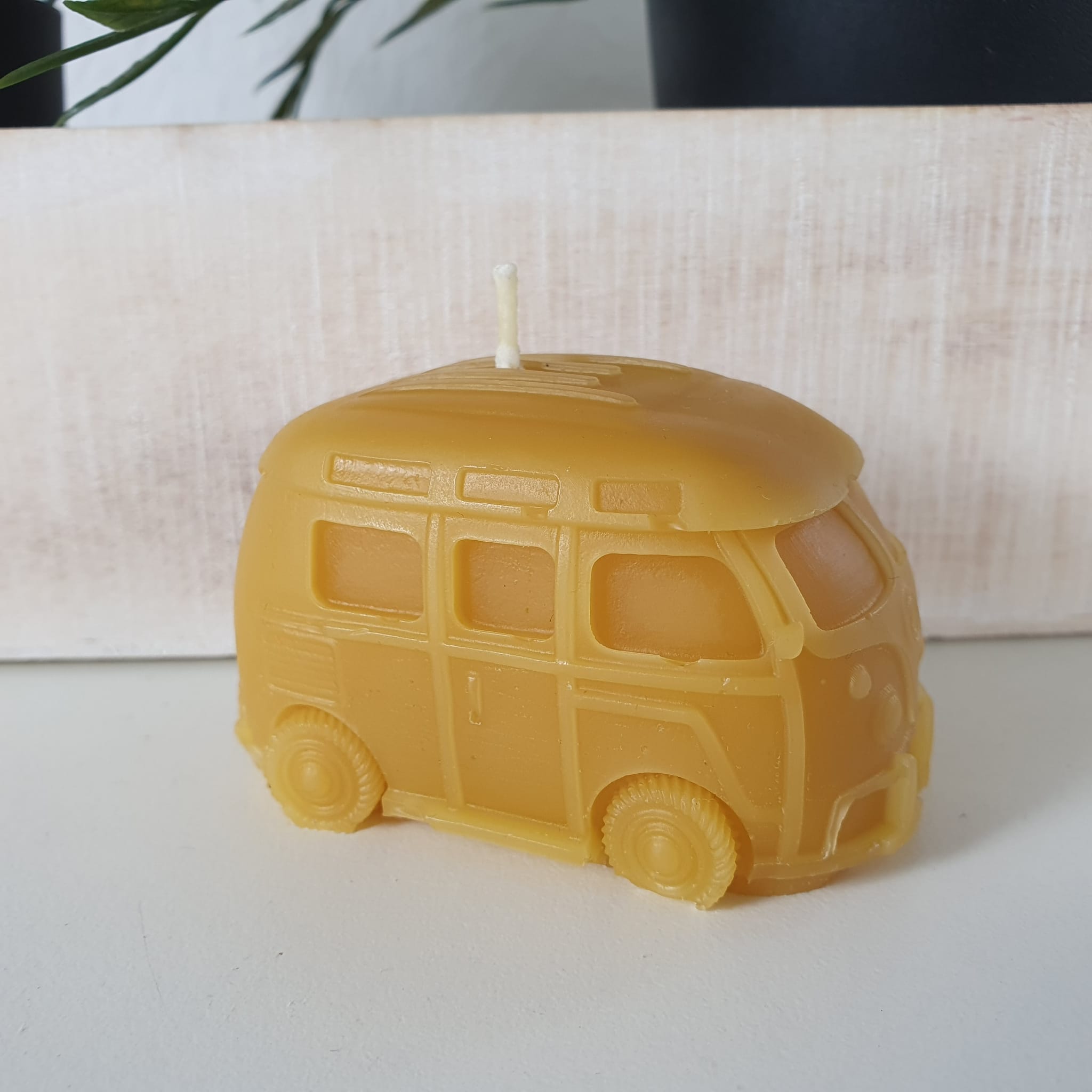 Bienenwachskerze Auto Kerze Bus Kerze "Bulli" 7 cm